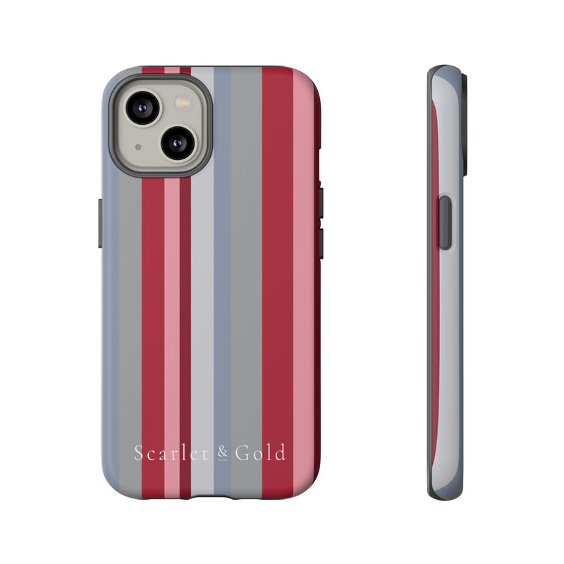 The Crimson & White Stripes | Phone Case