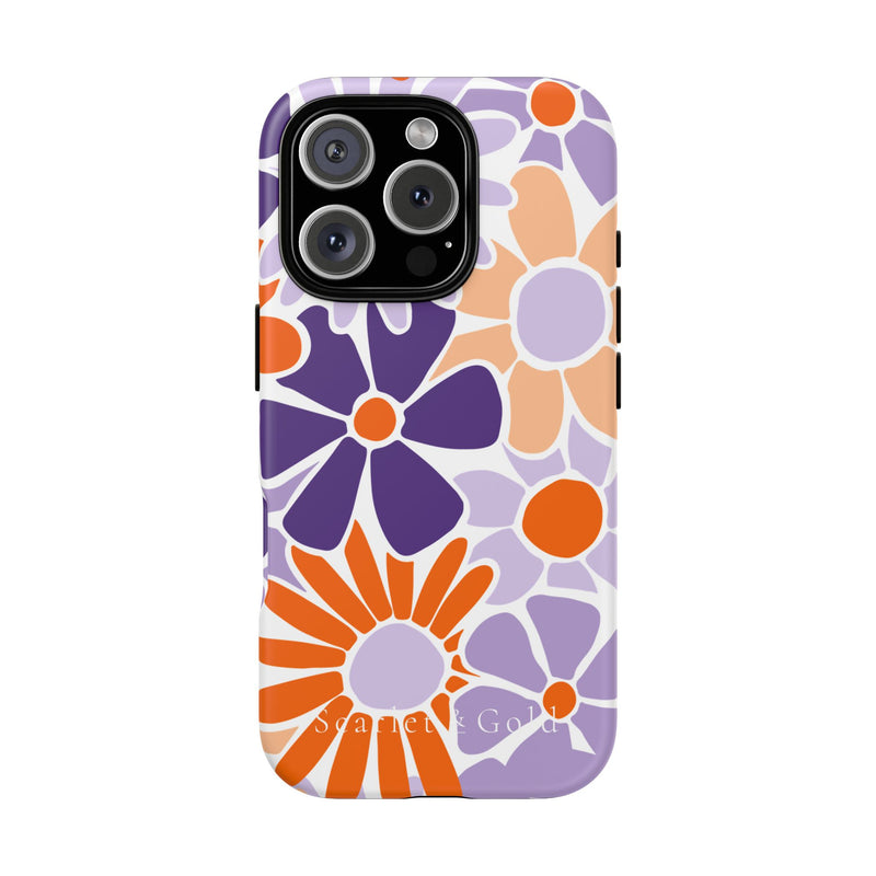 The Orange & Purple Floral | Phone Case