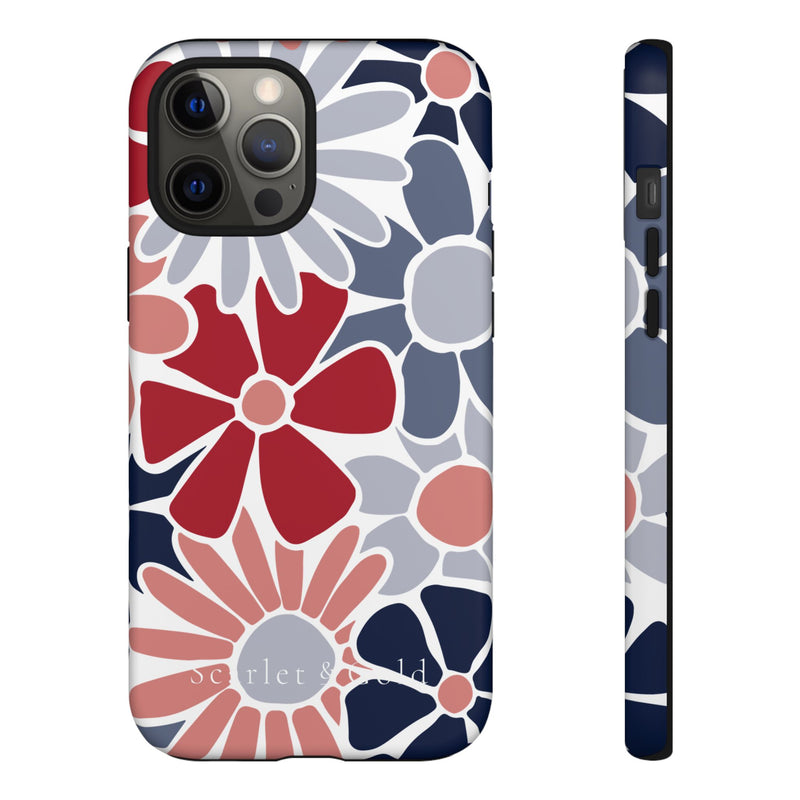 The Red & Blue Floral | Phone Case