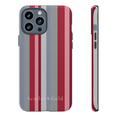 The Crimson & White Stripes | Phone Case