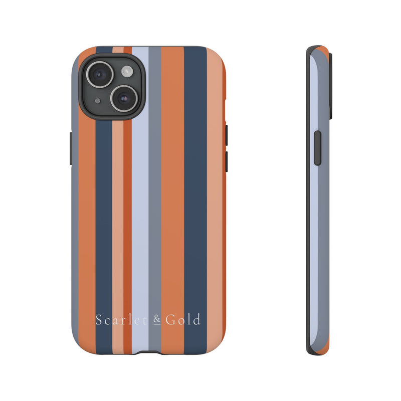 The Orange & Blue Stripes | Phone Case