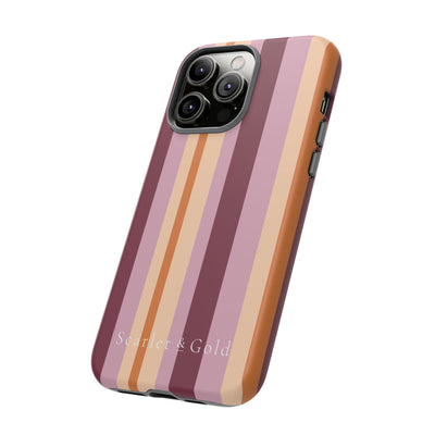 The Maroon & Orange Stripes | Phone Case