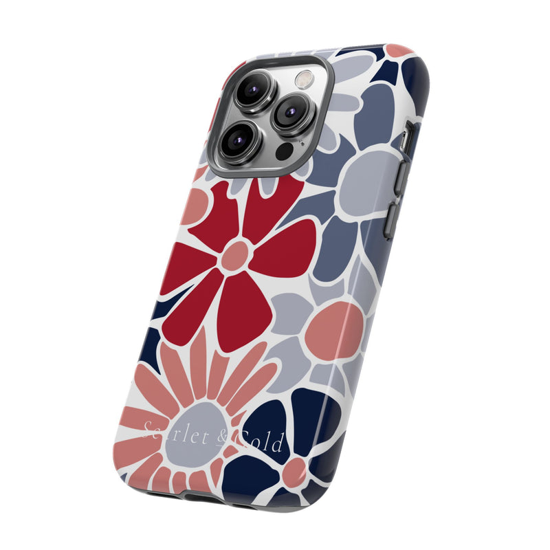 The Red & Blue Floral | Phone Case