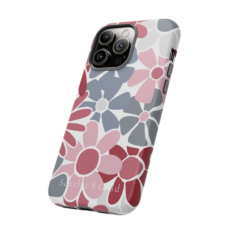 The Crimson & White Floral | Phone Case