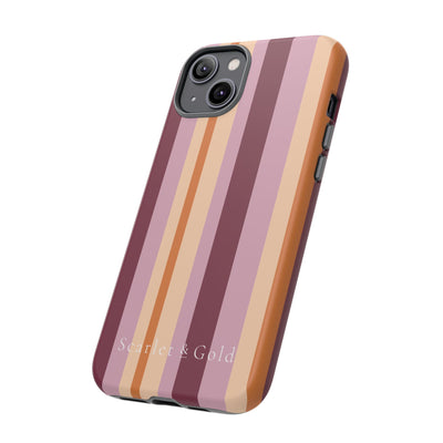 The Maroon & Orange Stripes | Phone Case