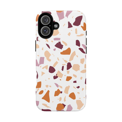 The Maroon & Orange Terrazzo | Phone Case