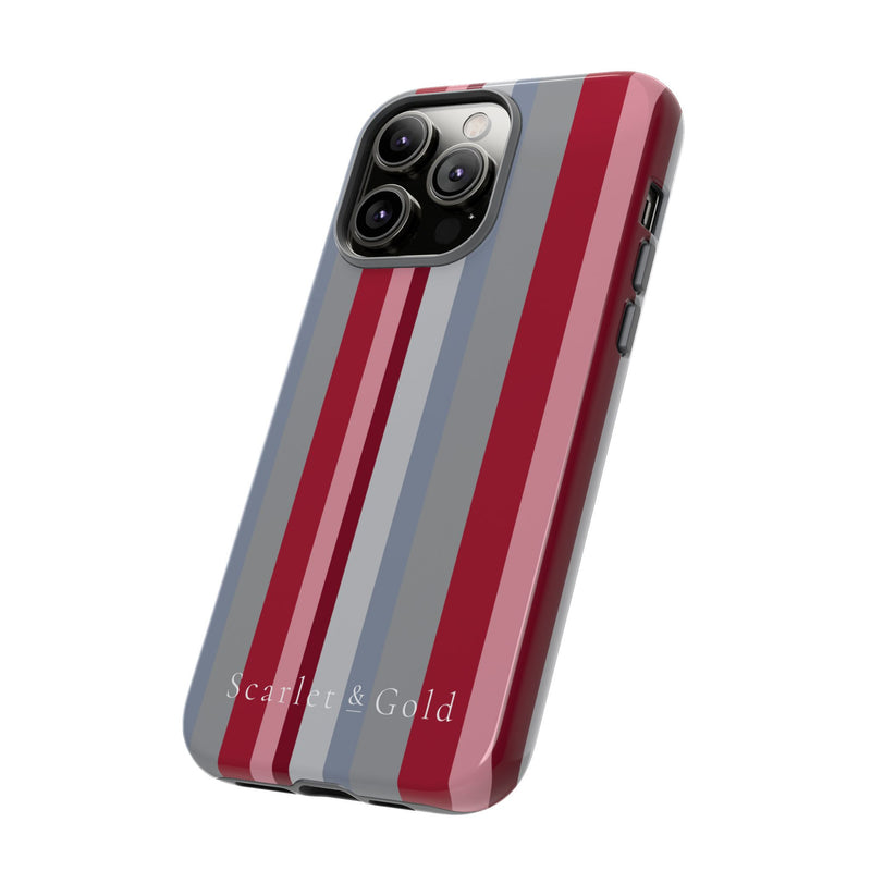 The Crimson & White Stripes | Phone Case