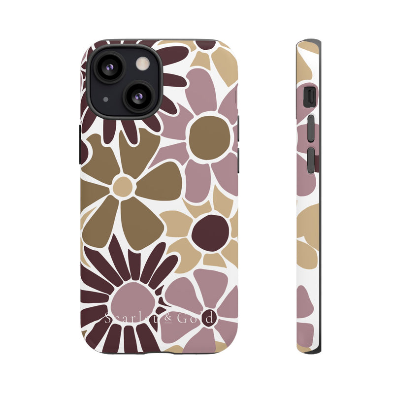 The Maroon & Gold Floral | Phone Case