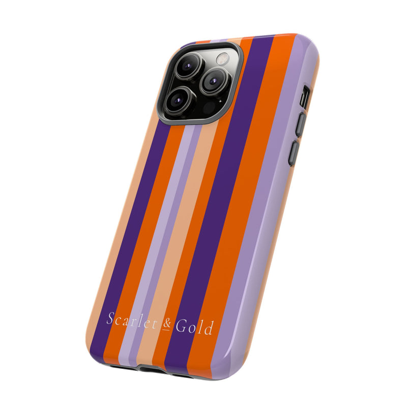 The Orange & Purple Stripes | Phone Case