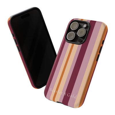 The Maroon & Orange Stripes | Phone Case