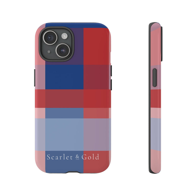 The Red & Royal Plaid | Phone Case