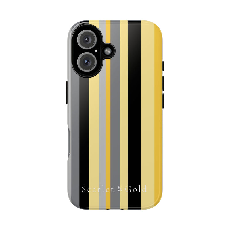 The Yellow & Black Stripes | Phone Case