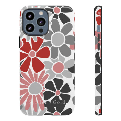 The Red & Black Floral | Phone Case