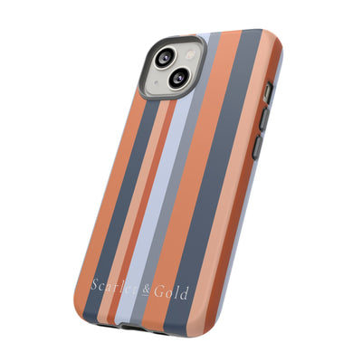 The Orange & Blue Stripes | Phone Case