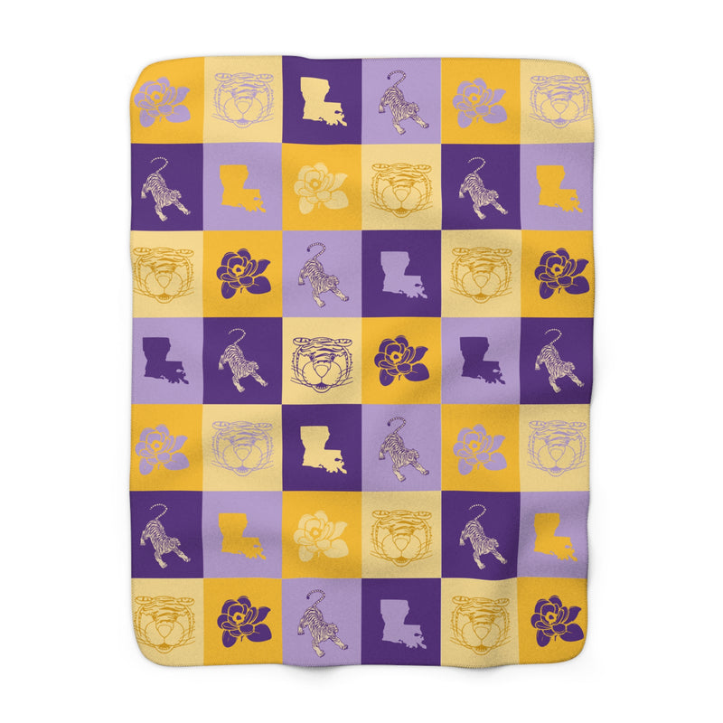 The LSU All the Things | Sherpa Fleece Blanket