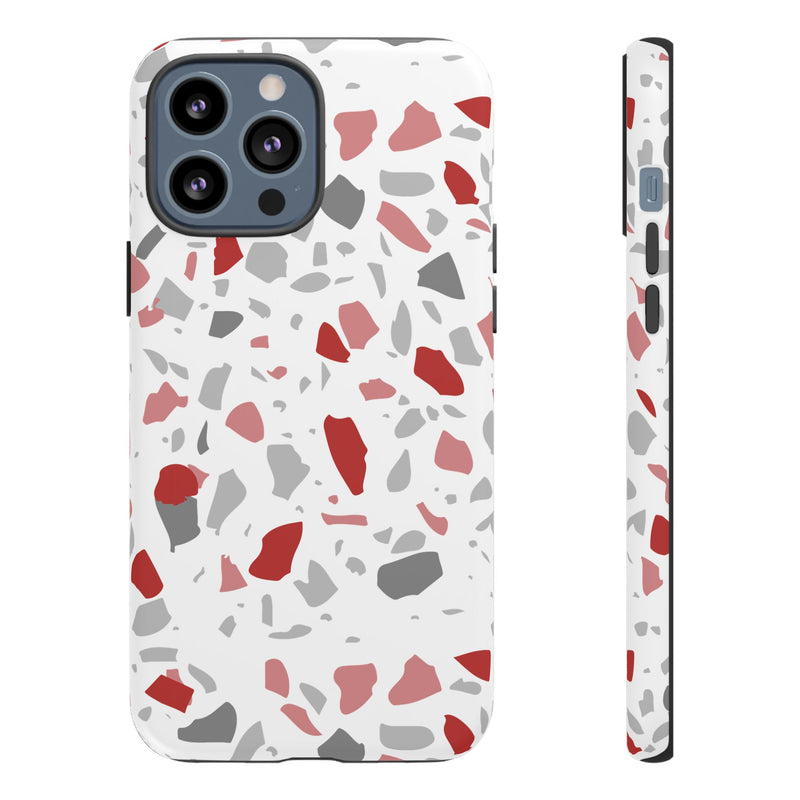 The Red & Black Terrazzo | Phone Case