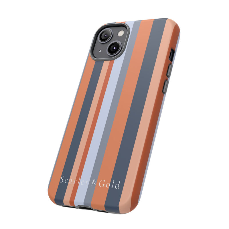 The Orange & Blue Stripes | Phone Case