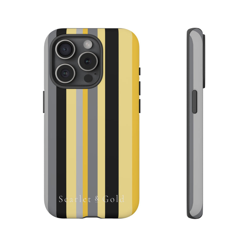 The Yellow & Black Stripes | Phone Case