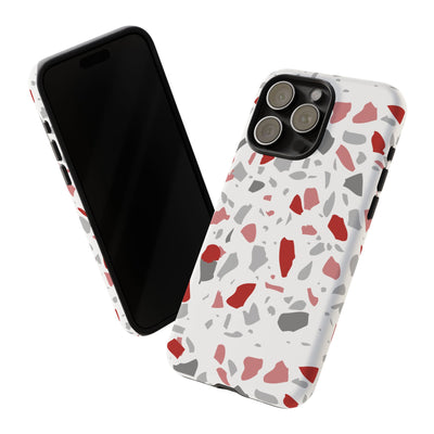 The Red & Black Terrazzo | Phone Case