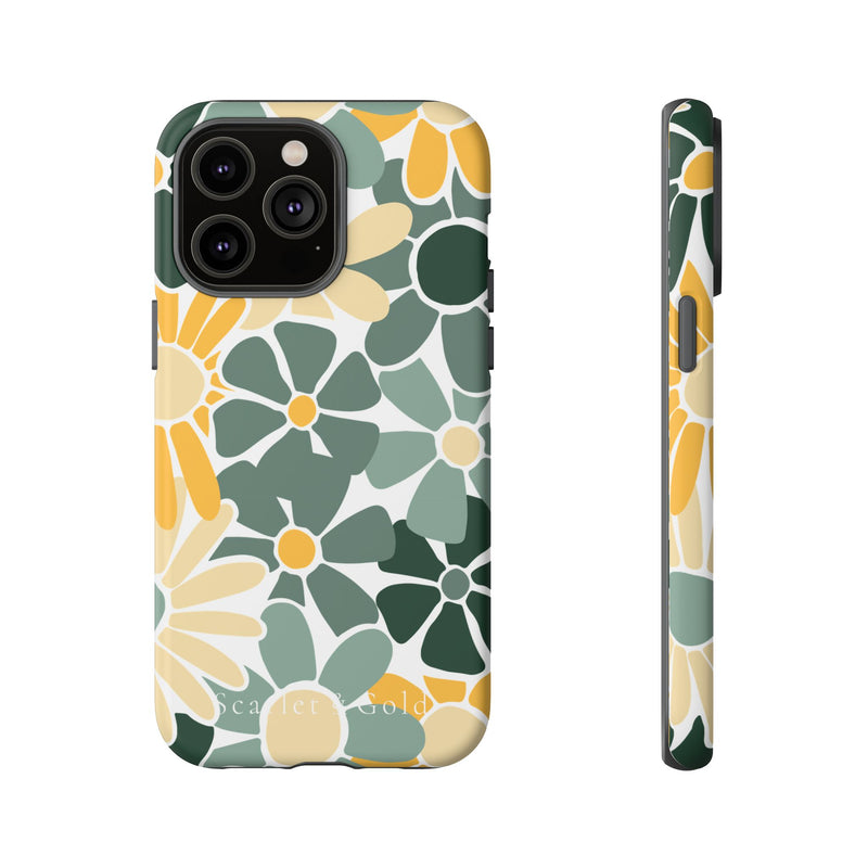 The Green & Gold Floral | Phone Case