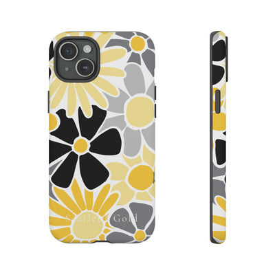 The Yellow & Black Floral | Phone Case