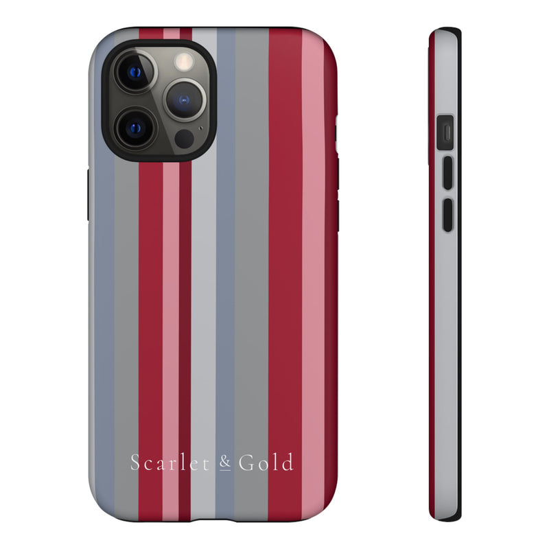 The Crimson & White Stripes | Phone Case