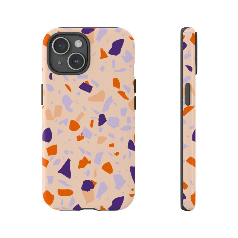 The Orange & Purple Terrazzo | Phone Case