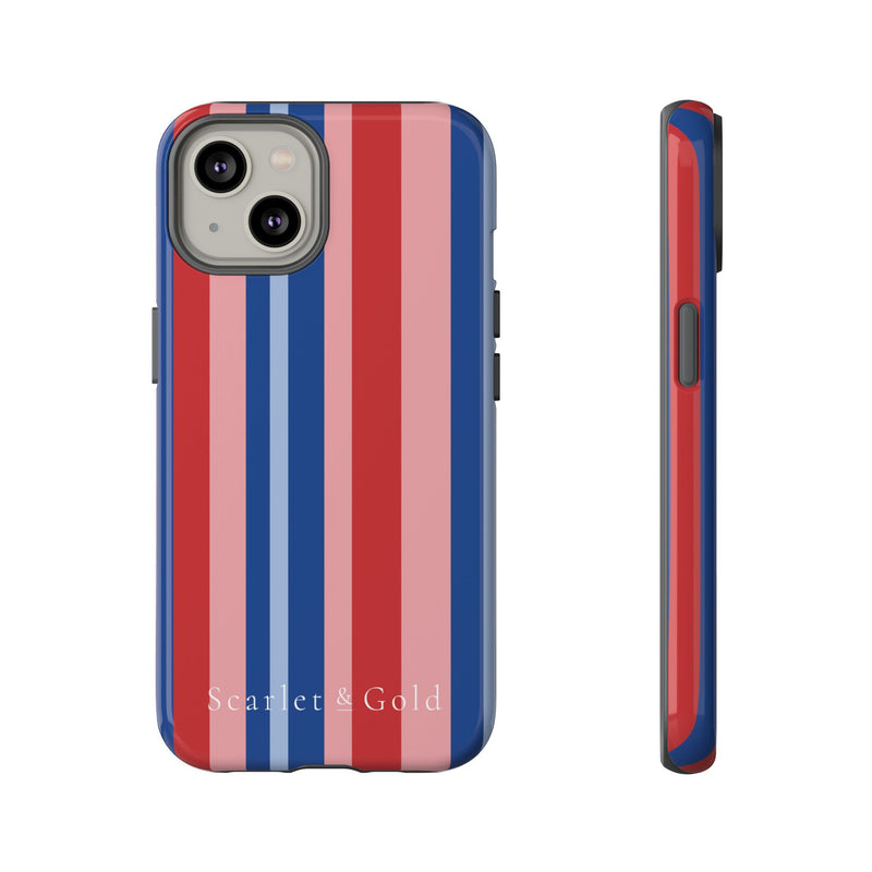 The Red & Royal Stripes | Phone Case