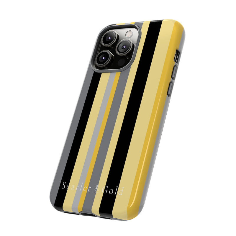 The Yellow & Black Stripes | Phone Case