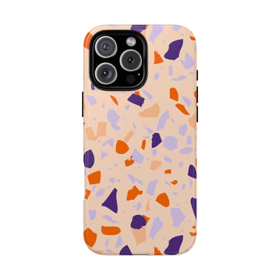 The Orange & Purple Terrazzo | Phone Case