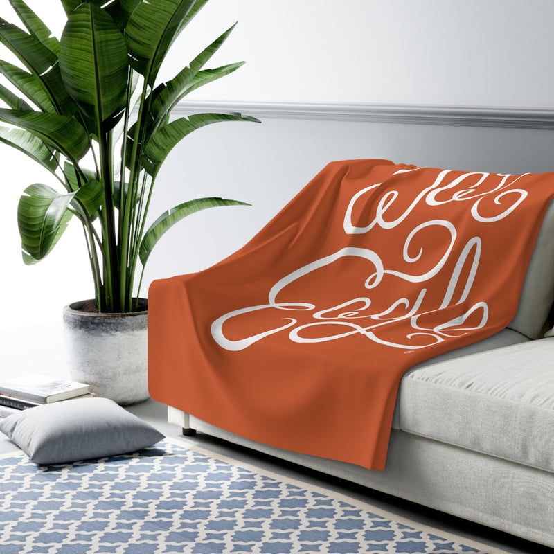 The War Eagle Script | Sherpa Fleece Blanket