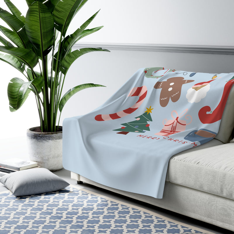 The All Things Christmas | Sherpa Fleece Blanket