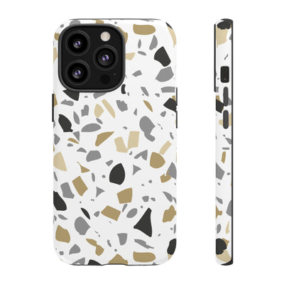 The Black & Gold Terrazzo | Phone Case