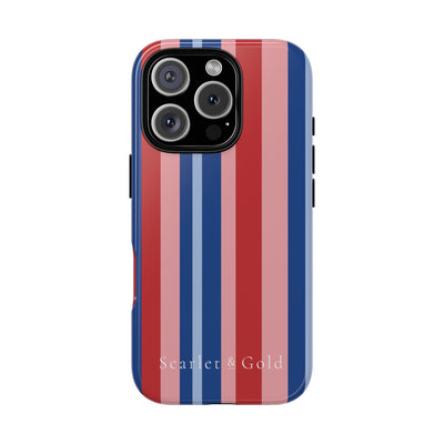 The Red & Royal Stripes | Phone Case