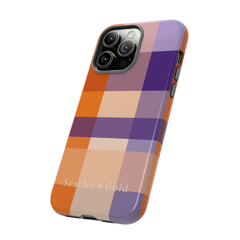 The Orange & Purple Plaid | Phone Case