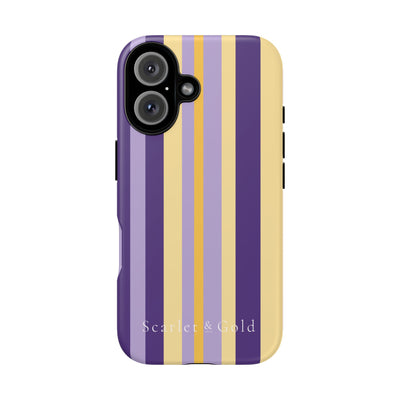 The Yellow & Purple Stripes | Phone Case