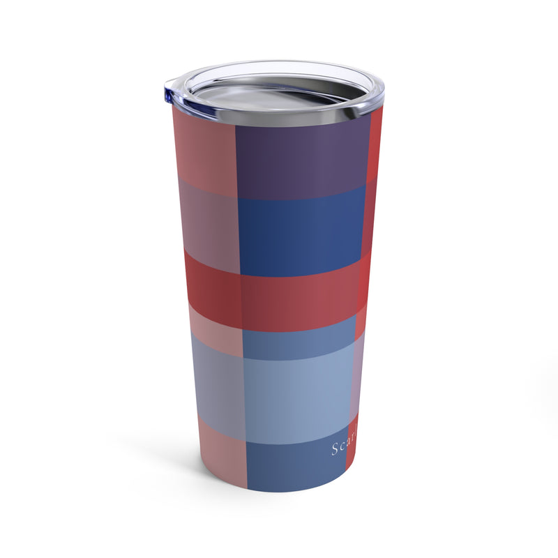 The Red & Royal Plaid | Tumbler 20oz