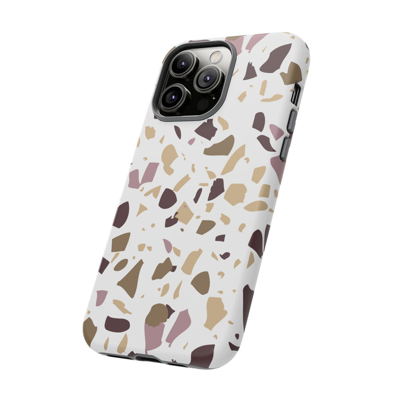 The Maroon & Gold Terrazzo | Phone Case