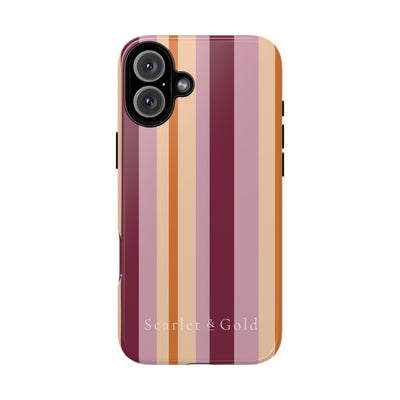 The Maroon & Orange Stripes | Phone Case