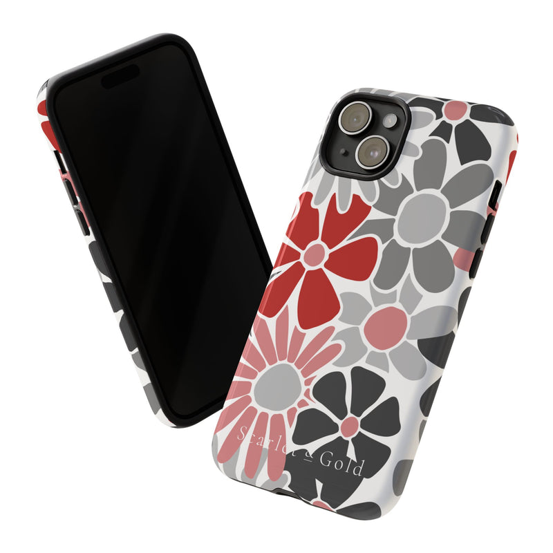 The Red & Black Floral | Phone Case