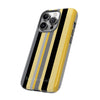 The Yellow & Black Stripes | Phone Case