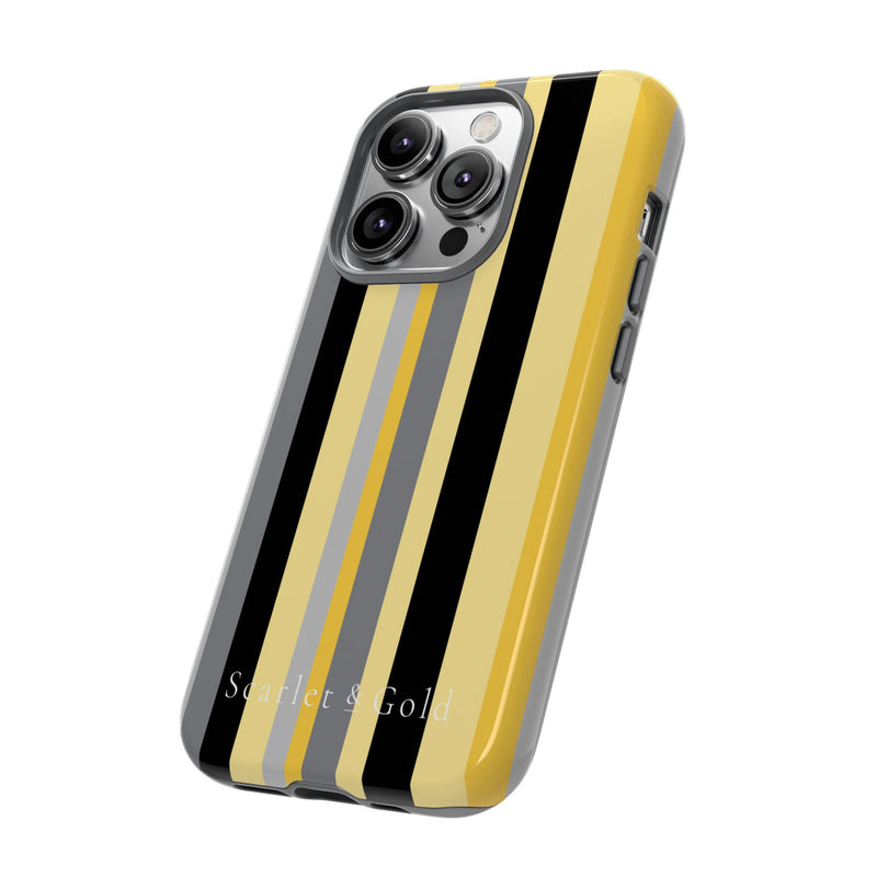 The Yellow & Black Stripes | Phone Case