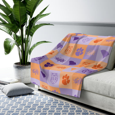 The Clemson All The Things | Sherpa Fleece Blanket