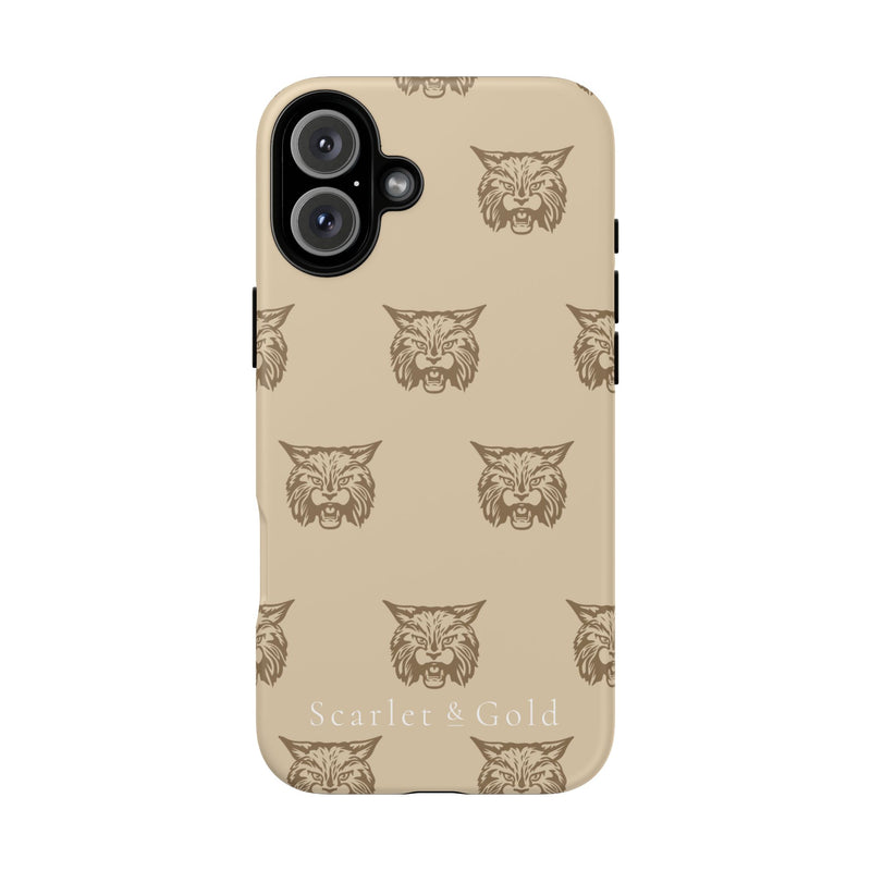 The Gold Bobcats Head Repeat | Phone Case