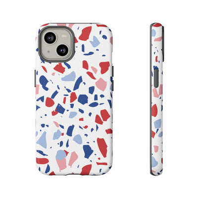 The Red & Royal Terrazzo | Phone Case