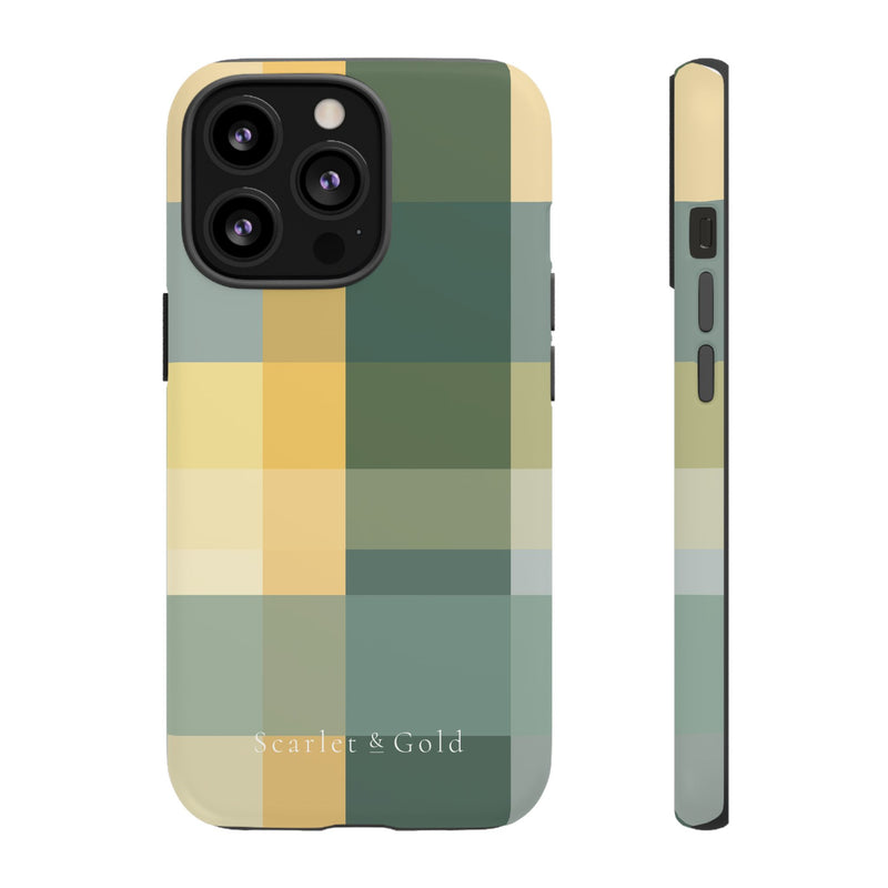 The Green & Gold Plaid | Phone Case