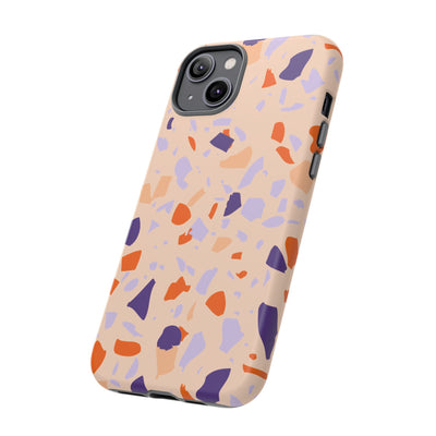 The Orange & Purple Terrazzo | Phone Case