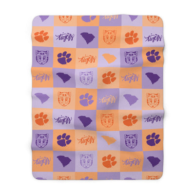 The Clemson All The Things | Sherpa Fleece Blanket