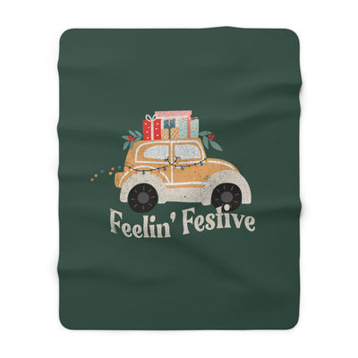 The Feelin' Festive | Sherpa Fleece Blanket