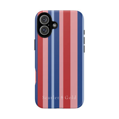 The Red & Royal Stripes | Phone Case